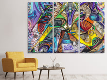 Laden Sie das Bild in den Galerie-Viewer, Leinwandbild 3-teilig Fantasie Graffiti
