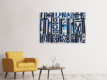 Laden Sie das Bild in den Galerie-Viewer, Leinwandbild 3-teilig Die Zeichen an der Wand