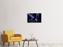Laden Sie das Bild in den Galerie-Viewer, Leinwandbild 3-teilig Der blaue High Heel