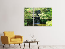 Laden Sie das Bild in den Galerie-Viewer, Leinwandbild 3-teilig Design Wasserfall