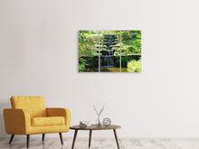 Laden Sie das Bild in den Galerie-Viewer, Leinwandbild 3-teilig Design Wasserfall