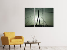Laden Sie das Bild in den Galerie-Viewer, Leinwandbild 3-teilig Pont de Normandie Frankreich