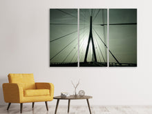 Laden Sie das Bild in den Galerie-Viewer, Leinwandbild 3-teilig Pont de Normandie Frankreich