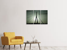 Laden Sie das Bild in den Galerie-Viewer, Leinwandbild 3-teilig Pont de Normandie Frankreich