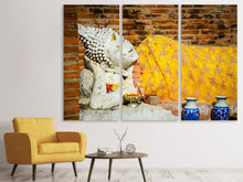 Laden Sie das Bild in den Galerie-Viewer, Leinwandbild 3-teilig Ein Buddha in Thailand