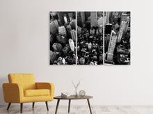 Laden Sie das Bild in den Galerie-Viewer, Leinwandbild 3-teilig New York von oben