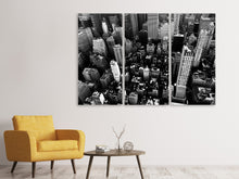Laden Sie das Bild in den Galerie-Viewer, Leinwandbild 3-teilig New York von oben