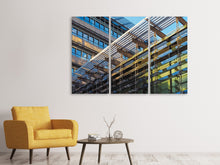 Laden Sie das Bild in den Galerie-Viewer, Leinwandbild 3-teilig Architektur Close up