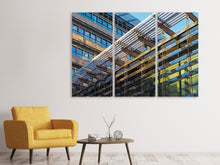Laden Sie das Bild in den Galerie-Viewer, Leinwandbild 3-teilig Architektur Close up