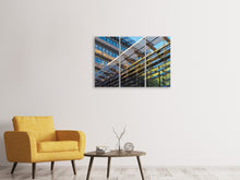 Laden Sie das Bild in den Galerie-Viewer, Leinwandbild 3-teilig Architektur Close up