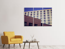 Laden Sie das Bild in den Galerie-Viewer, Leinwandbild 3-teilig Architektur Gebäude
