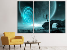 Laden Sie das Bild in den Galerie-Viewer, Leinwandbild 3-teilig Fantasy im Universum