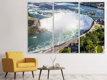 Laden Sie das Bild in den Galerie-Viewer, Leinwandbild 3-teilig Atemberaubender Wasserfall