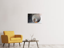 Laden Sie das Bild in den Galerie-Viewer, Leinwandbild 3-teilig Beton Kunst