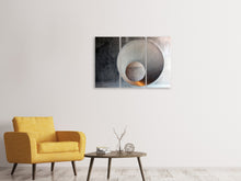 Laden Sie das Bild in den Galerie-Viewer, Leinwandbild 3-teilig Beton Kunst