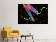 Laden Sie das Bild in den Galerie-Viewer, Leinwandbild 3-teilig Die Kunst des Schneidens