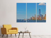 Laden Sie das Bild in den Galerie-Viewer, Leinwandbild 3-teilig Top Wetter in Manhattan