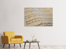 Laden Sie das Bild in den Galerie-Viewer, Leinwandbild 3-teilig Die Musiknoten