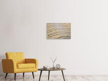 Laden Sie das Bild in den Galerie-Viewer, Leinwandbild 3-teilig Die Musiknoten