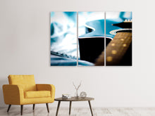 Laden Sie das Bild in den Galerie-Viewer, Leinwandbild 3-teilig Close up Gitarre