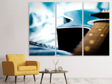 Laden Sie das Bild in den Galerie-Viewer, Leinwandbild 3-teilig Close up Gitarre