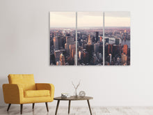 Laden Sie das Bild in den Galerie-Viewer, Leinwandbild 3-teilig Ein Blick auf New York