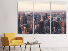 Laden Sie das Bild in den Galerie-Viewer, Leinwandbild 3-teilig Ein Blick auf New York
