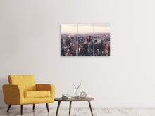 Laden Sie das Bild in den Galerie-Viewer, Leinwandbild 3-teilig Ein Blick auf New York