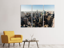 Laden Sie das Bild in den Galerie-Viewer, Leinwandbild 3-teilig Über den Dächern von NYC