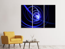 Laden Sie das Bild in den Galerie-Viewer, Leinwandbild 3-teilig Licht Kunst