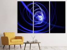 Laden Sie das Bild in den Galerie-Viewer, Leinwandbild 3-teilig Licht Kunst