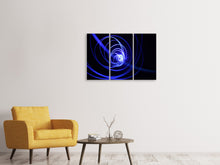 Laden Sie das Bild in den Galerie-Viewer, Leinwandbild 3-teilig Licht Kunst