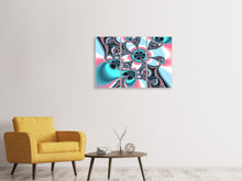 Laden Sie das Bild in den Galerie-Viewer, Leinwandbild 3-teilig Fraktale Kunst