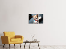 Laden Sie das Bild in den Galerie-Viewer, Leinwandbild 3-teilig Gehorsamer Chihuahua