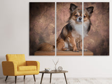Laden Sie das Bild in den Galerie-Viewer, Leinwandbild 3-teilig Chihuahua Portrait