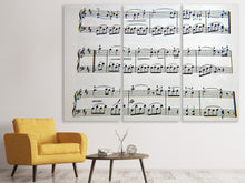 Laden Sie das Bild in den Galerie-Viewer, Leinwandbild 3-teilig Musik Noten