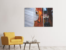 Laden Sie das Bild in den Galerie-Viewer, Leinwandbild 3-teilig Close up Violine