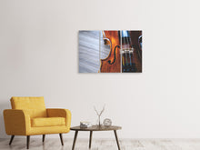 Laden Sie das Bild in den Galerie-Viewer, Leinwandbild 3-teilig Close up Violine