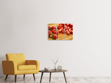Laden Sie das Bild in den Galerie-Viewer, Leinwandbild 3-teilig Süsse Erdbeeren