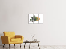 Laden Sie das Bild in den Galerie-Viewer, Leinwandbild 3-teilig XL Ananas