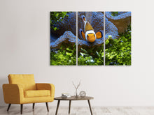 Laden Sie das Bild in den Galerie-Viewer, Leinwandbild 3-teilig Süsser Clownfisch