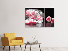 Laden Sie das Bild in den Galerie-Viewer, Leinwandbild 3-teilig Ein Glas Bonbons