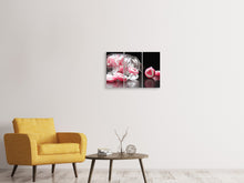 Laden Sie das Bild in den Galerie-Viewer, Leinwandbild 3-teilig Ein Glas Bonbons