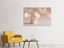 Laden Sie das Bild in den Galerie-Viewer, Leinwandbild 3-teilig Süsse Herzen XL