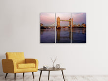 Laden Sie das Bild in den Galerie-Viewer, Leinwandbild 3-teilig Brücke in London