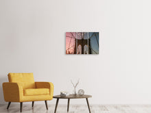 Laden Sie das Bild in den Galerie-Viewer, Leinwandbild 3-teilig Brooklyn Bridge Close up