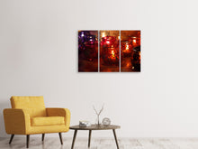 Laden Sie das Bild in den Galerie-Viewer, Leinwandbild 3-teilig Windlichter