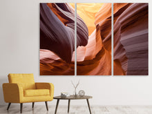 Laden Sie das Bild in den Galerie-Viewer, Leinwandbild 3-teilig Grossartiger Antelope Canyon