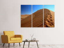 Laden Sie das Bild in den Galerie-Viewer, Leinwandbild 3-teilig Wüstenwanderung in Namibia