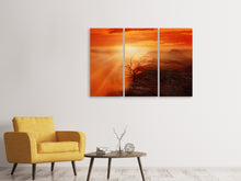 Laden Sie das Bild in den Galerie-Viewer, Leinwandbild 3-teilig Farbenprächtige Landschaft